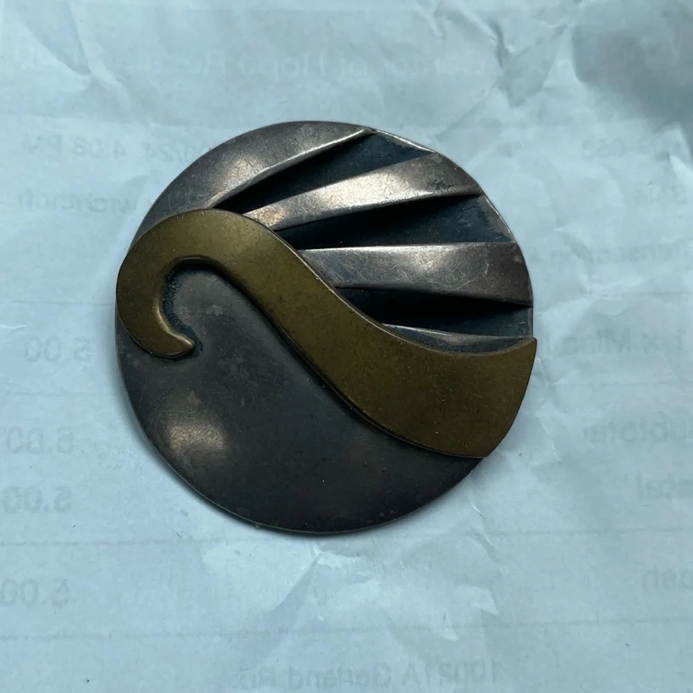 Vintage Mexican Sterling Silver Modernist Rare